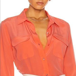 Equipment femme signature SLEEVELESS silk top sz S